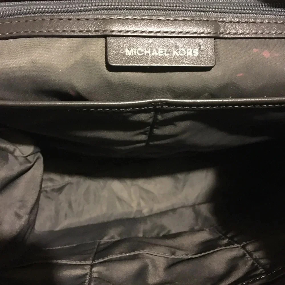 Michael kors grey nylon/ leather hobo handbag - Picture 5 of 8